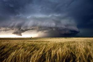 pradera nubes de tormenta canadá foto