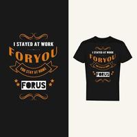 t-shirts with covid19 sayings - work from home vector