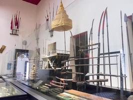 National Museum BANGKOKTHAILAND10 AUGUST 2018 Arms and tools used for war Arms and tools used for war with elephants. on 10 AUGUST 2018 in Thailand. photo