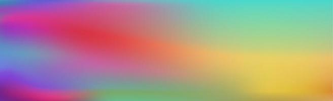 Blurred large panoramic summer background multicolored gradient vector