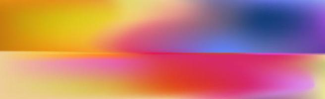 Blurred large panoramic summer background multicolored gradient vector