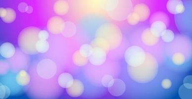 Abstract blue bokeh background with defocused circles and glitter. Decoration element for Christmas and New Year holidays, greeting cards, web banners, posters - Vector