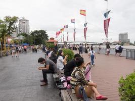 Asiatique BANGKOKTHAILAND16 AUGUST 2018 The tourists come to Bangkok to see the beautiful river. on 16 AUGUST 2018 in Thailand. photo