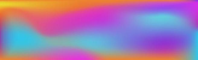 Blurred large panoramic summer background multicolored gradient vector