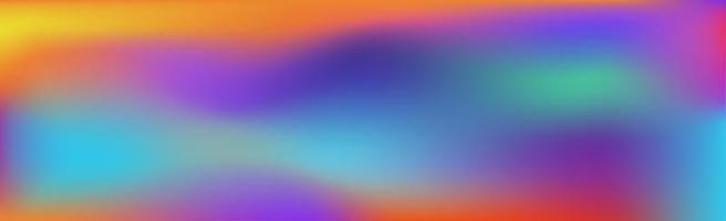 Blurred large panoramic summer background multicolored gradient vector