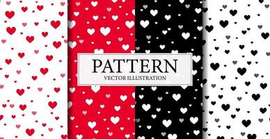 Set of 4 pieces holiday patterns in different colors - Vector