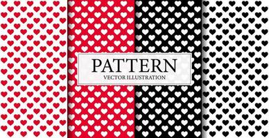 Set of 4 pieces holiday patterns in different colors - Vector