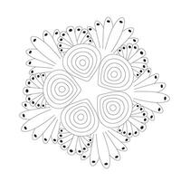 Mandala coloring book KDP interior vector