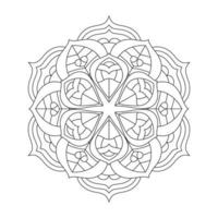 Mandala coloring book KDP interior vector