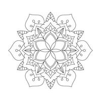 Mandala coloring book KDP interior vector