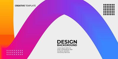 Background abstract wavy shape with Rainbow colors. Vector illustration