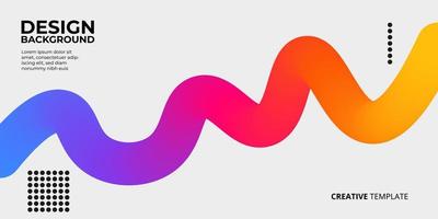 Background abstract wavy shape with Rainbow colors. Vector illustration