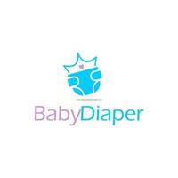 Baby Diaper Vector Graphic