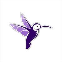 animal logo cartoon Hummingbird mascot vector