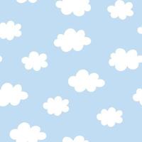 Clouds seamless pattern vector