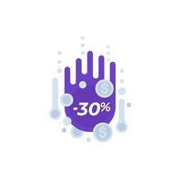 Discount sticker, special offer vector