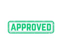 approved vector stamp