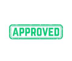 approved vector stamp