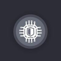 cryptography, cyber security vector icon