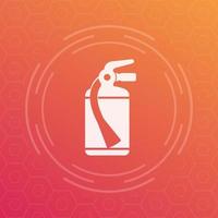 fire extinguisher icon, vector symbol