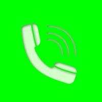 Handset paper cut out icon. Incoming call. Hotline. Telephone support. Vector silhouette isolated illustration