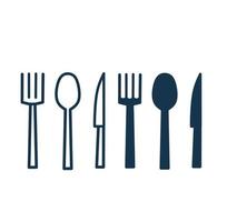 plate, knife and fork icon. design sign. flat vector graphics on a white background.