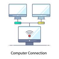 A flat icon style of Lan network, flat vector