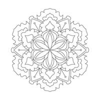 Mandala coloring book KDP interior vector