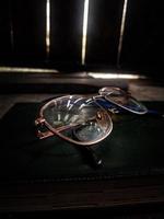 Picture of old glasses in low light shot