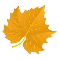 Autumn falling leaf. vector