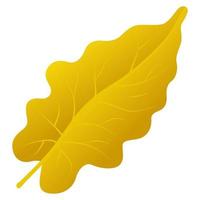 Autumn falling leaf. vector