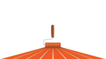 Painted abstract rugged running track. vector