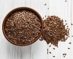 Vegetarian organic nutrition flax seeds