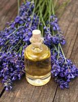 Lavender and massage oil photo