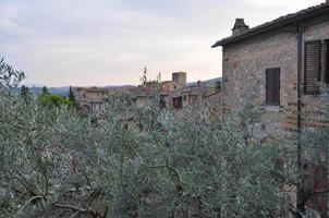 View of the city of San Gimignano photo