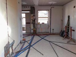 electrical system in building site photo