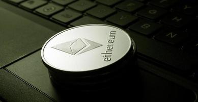 Ethereum Crypto currency coin photo