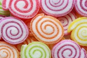 Closeup of colorful candy photo