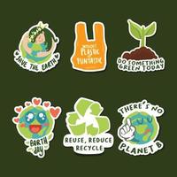 Happy Earth Day Sticker vector