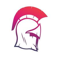 Spartan helmet vector element for logo or print, vector illustration