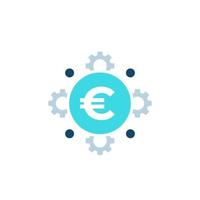 icono de optimización de costos, finanzas, administración de dinero, eficiencia vector