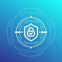 encryption system vector icon