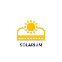 icono de solarium para web e impresión vector