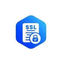 icono de vector ssl para web