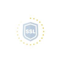 icono de vector seguro ssl para web