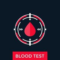 blood test icon vector