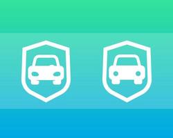 car security icons vector