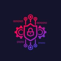 encryption and encrypted data, vector