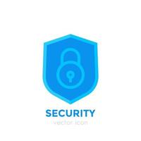 shield icon on white, security concept vector