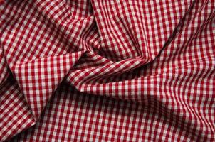 texture of checkered fabric photo